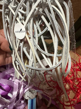 Load image into Gallery viewer, White leather bow garland