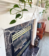 Load image into Gallery viewer, White leather bow garland