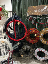 Load image into Gallery viewer, White leather bow garland