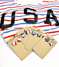 Load image into Gallery viewer, USA Star stud earrings