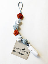 Load image into Gallery viewer, Rose Pacifier Clip