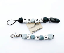 Load image into Gallery viewer, Personalized name pacifier clip