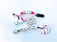 Load image into Gallery viewer, Personalized name pacifier clip