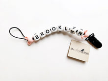 Load image into Gallery viewer, Personalized name pacifier clip