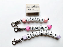 Load image into Gallery viewer, Personalized name pacifier clip