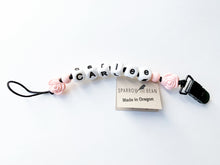Load image into Gallery viewer, Personalized name pacifier clip