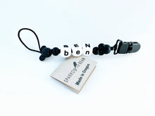 Load image into Gallery viewer, Personalized name pacifier clip