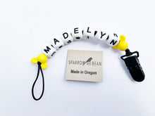 Load image into Gallery viewer, Personalized name pacifier clip