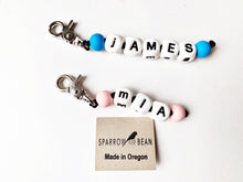 Load image into Gallery viewer, Personalized name pacifier clip