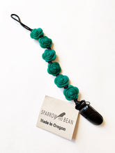 Load image into Gallery viewer, Rose Pacifier Clip