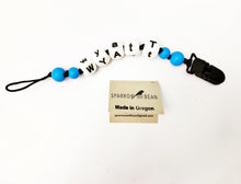 Load image into Gallery viewer, Personalized name pacifier clip