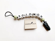 Load image into Gallery viewer, Personalized name pacifier clip