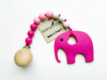 Load image into Gallery viewer, Elephant Teether Clip in ombré