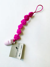 Load image into Gallery viewer, Rose Pacifier Clip