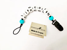 Load image into Gallery viewer, Personalized name pacifier clip