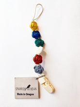 Load image into Gallery viewer, Rose Pacifier Clip