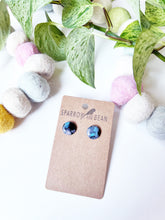 Load image into Gallery viewer, Black galaxy studs