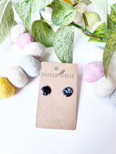 Load image into Gallery viewer, Black galaxy studs