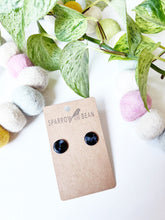 Load image into Gallery viewer, Black galaxy studs