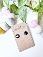 Load image into Gallery viewer, Black galaxy studs