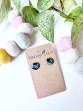 Load image into Gallery viewer, Black galaxy studs