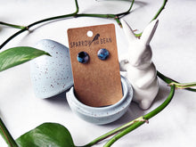 Load image into Gallery viewer, Black galaxy studs