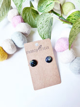 Load image into Gallery viewer, Black galaxy studs