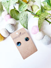 Load image into Gallery viewer, Black galaxy studs