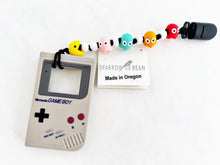 Load image into Gallery viewer, Pac-Man Gameboy Teether Clip