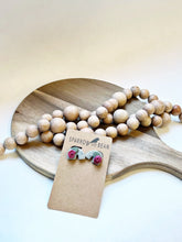 Load image into Gallery viewer, Granite Rainbow with handmade flowers