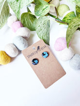 Load image into Gallery viewer, Black galaxy studs