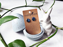 Load image into Gallery viewer, Black galaxy studs