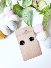 Load image into Gallery viewer, Black galaxy studs