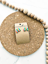 Load image into Gallery viewer, Rainbow Rainbow studs