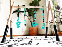 Load image into Gallery viewer, Musical wooden baby play gym