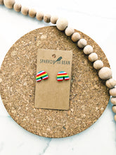 Load image into Gallery viewer, Rainbow Rainbow studs