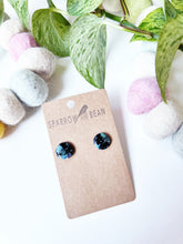 Load image into Gallery viewer, Black galaxy studs