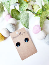 Load image into Gallery viewer, Black galaxy studs