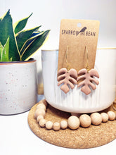 Load image into Gallery viewer, Petite Monstera Earrings