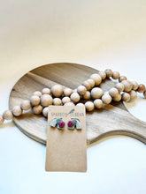 Load image into Gallery viewer, Granite Rainbow with handmade flowers