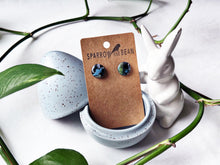 Load image into Gallery viewer, Black galaxy studs