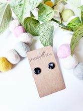 Load image into Gallery viewer, Black galaxy studs