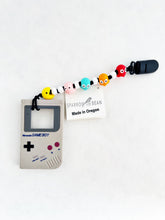 Load image into Gallery viewer, Pac-Man Gameboy Teether Clip