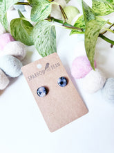 Load image into Gallery viewer, Black galaxy studs