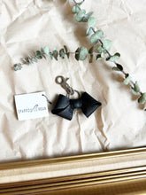 Load image into Gallery viewer, Black bowtie keychain
