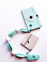 Load image into Gallery viewer, Camera Teether Clip (Mint)
