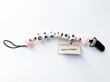 Load image into Gallery viewer, Personalized name pacifier clip
