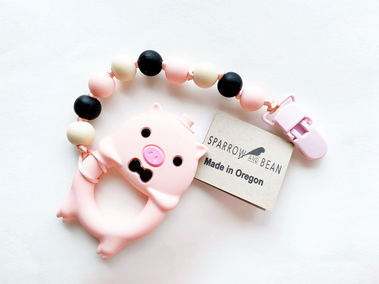 Piggy Teether Clip