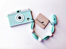 Load image into Gallery viewer, Camera Teether Clip (Mint)
