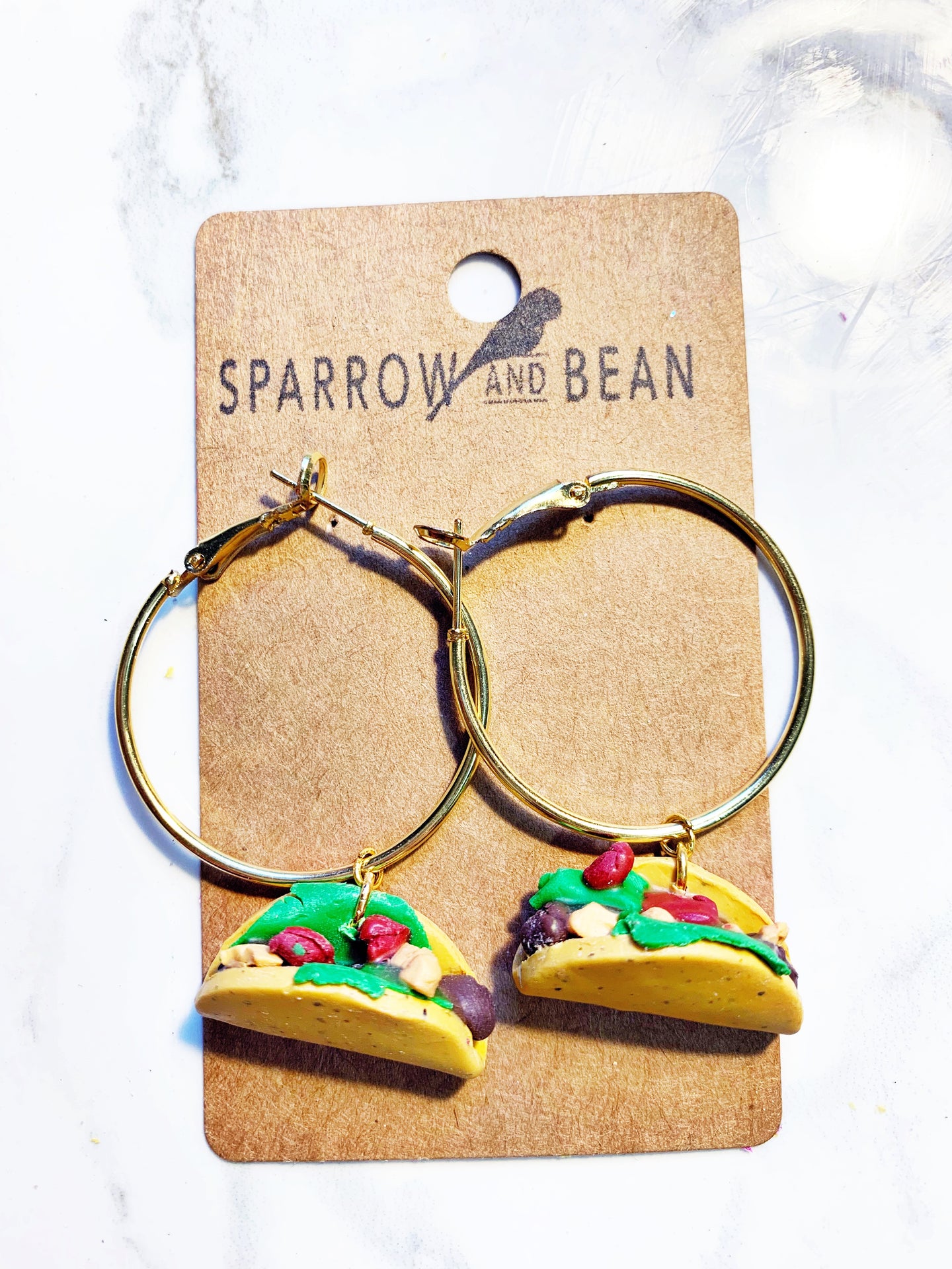 Taco earrings